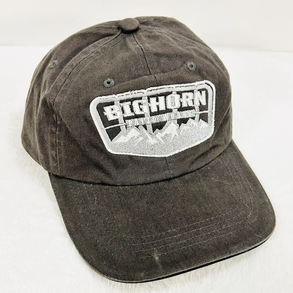 Bighorn‎ Patio Works Patch Hat Cap Adjustable Strapback Gray Outdoors Workwear